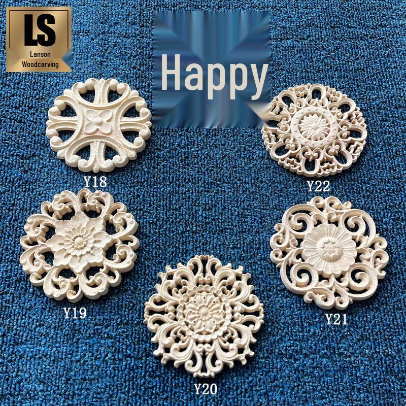 

Декоративные двери для шкафа из массива дерева в европейском и американском стиле – Круглый цветочный дизайн Y18 Model 5*5cm (4g)