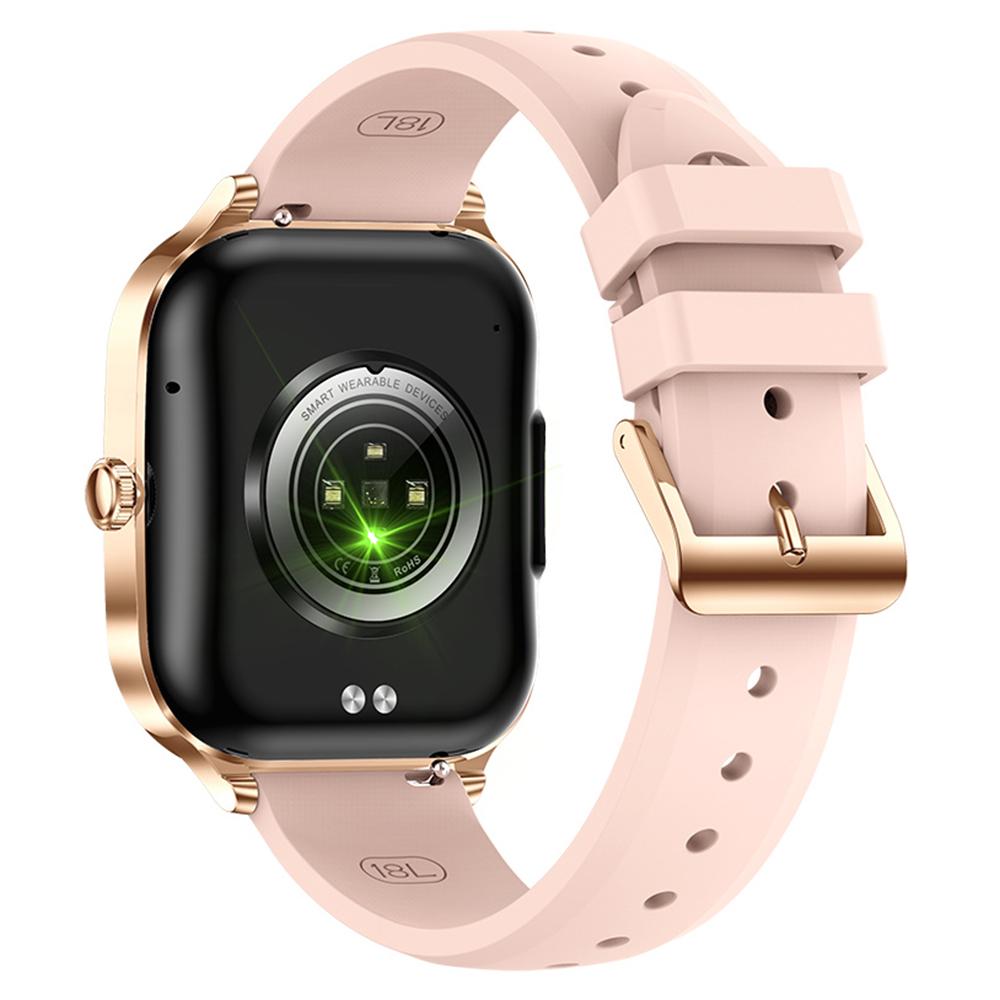 MK88 Silicone Strap 1.75-inch Women Rhinestones Smart Watch Bluetooth-compatible Calling Fitness Tracker Smart Bracelet