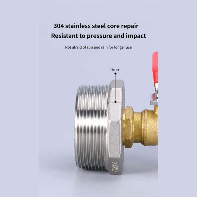 Gardens Irrigation Brasses Faucet Tank Water Tap Single Outlet Valves Replacement Antifreeze Outdoor Balconies Accessory