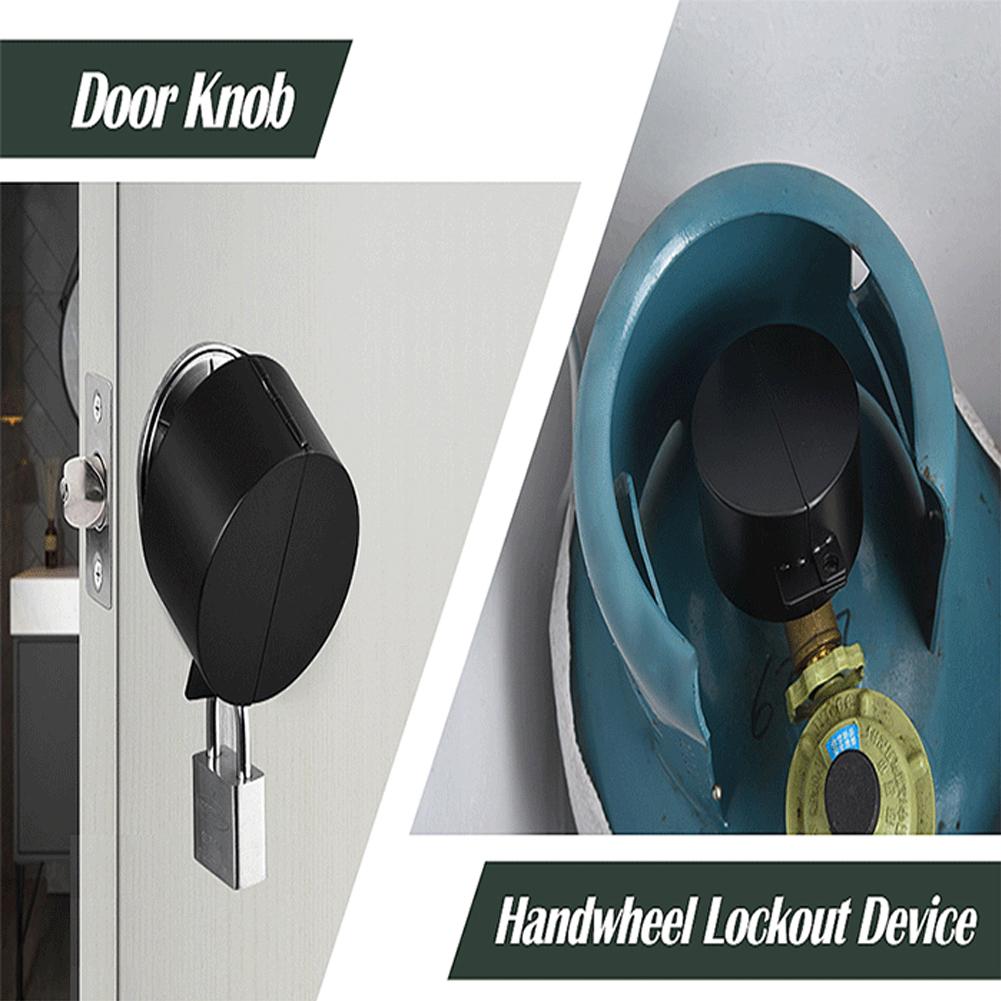 

Handle Lock Devices Door Knob Lock Cover Outdoor Black No Padlock Protection Tool Stainless Steel For Faucet Locks China Mainland