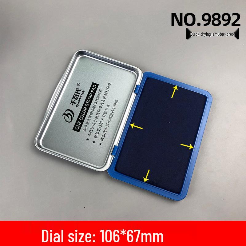 Large Quick-Drying Four-Color Ink Pad for Office Use and Newborn Hand/Footprints.