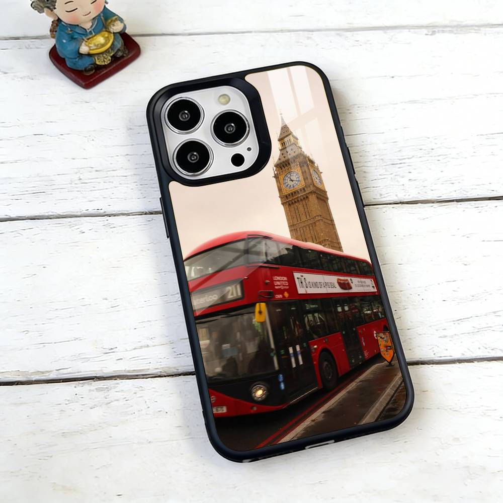 London Bus England Big Ben Phone Case For iPhone17,16,15,14,13,12,11 Plus,Pro Magnetic For Magsafe Wireless Charging