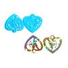 Herz Kirschform Handgemachte Ohrring Anhänger Silikonform DIY Holographische Harzform für DIY Schlüsselanhänger Schmuck Handwerk
