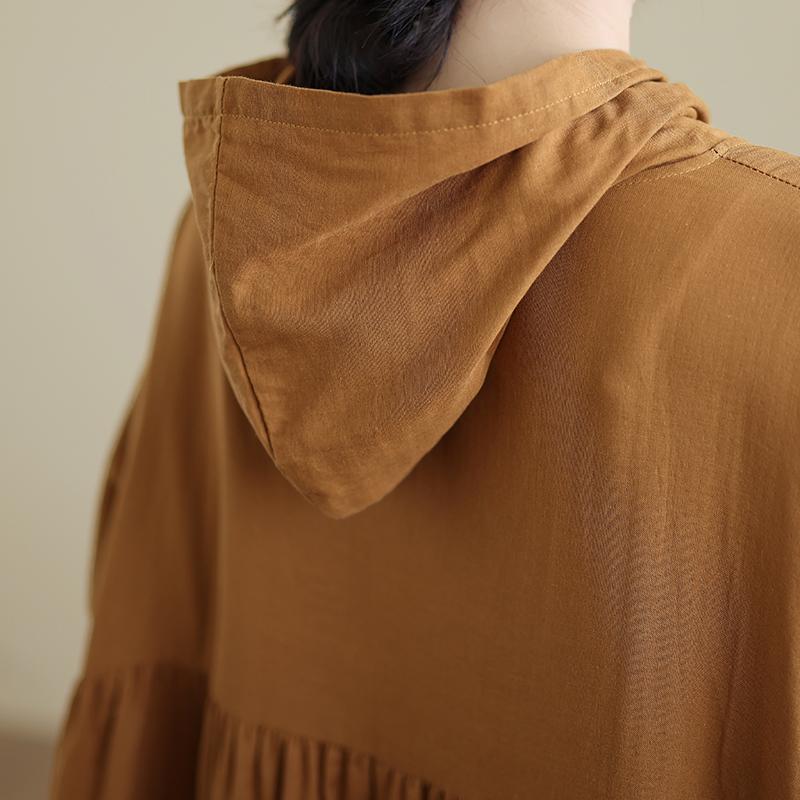 DIMANAF 2025 Women Plus Size Long Hat Dress Loose O-Neck Printing Casual Floral Oversize Long Sleeve 5053