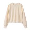 Korean Style Womens Short Hooded Zip-Up Cotton Blend Sweatshirt Loose Fit Winter Casual Top