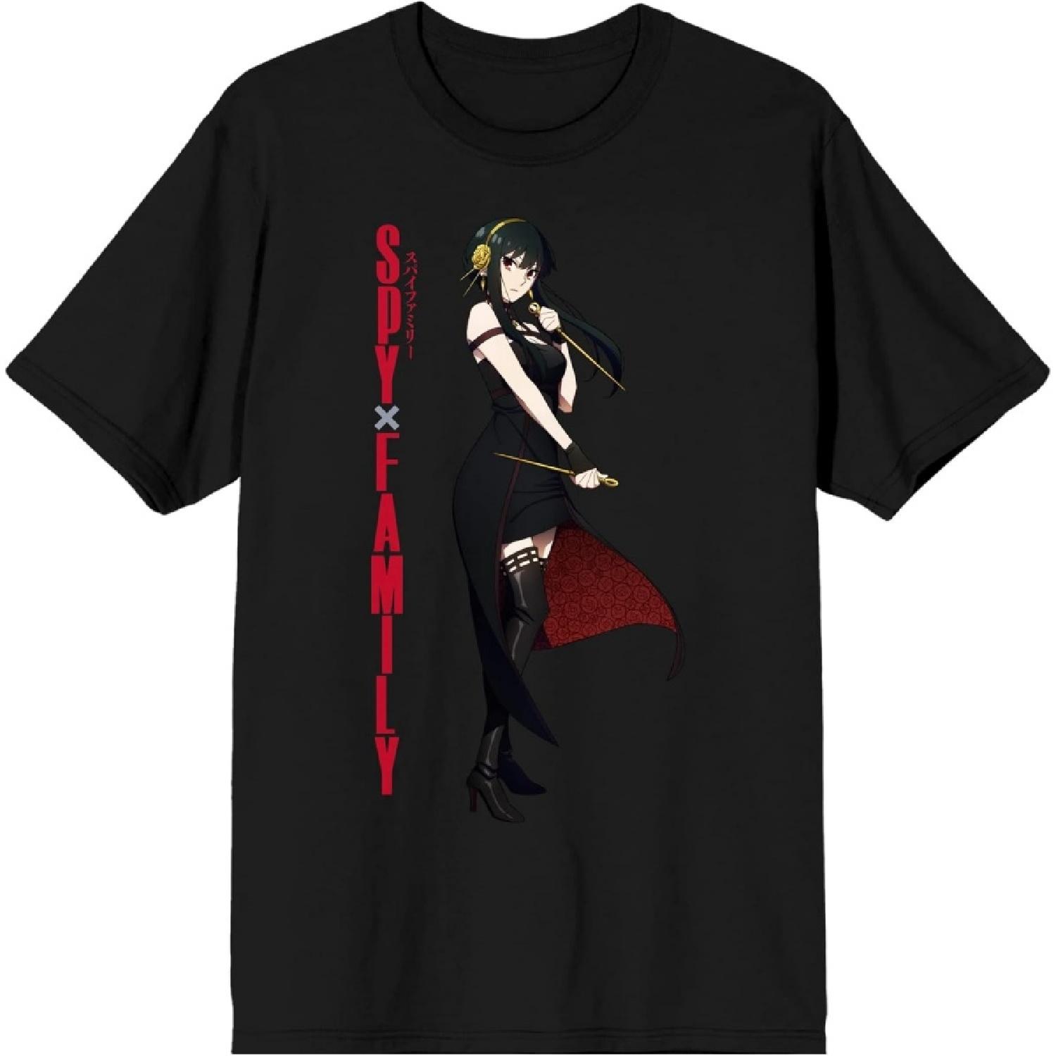 Bioworld Spy X Family Yor Forger Crew Neck Short Sleeve Men s Black T-Shirt S