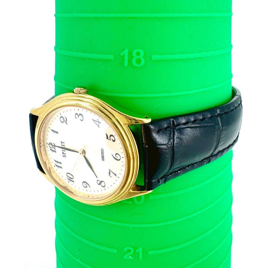 [USED] SEIKO SPIRIT Gold Dial Watch with Strap