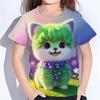 Animals 3d Print T Shirts Summer New Casual Baby T-Shirts Cute Cartoon Fashion Girl Clothes Short Sleeve Tees Girls Top