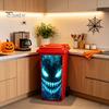 Large Vertical Decorative Stickers for Bins Halloween Wall Trash Can Decal Stickers, Spooky Skull Ghost Horror Creative Balcony Decals Outdoor Garbage