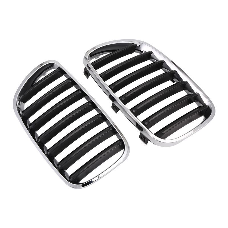For BMW X3 E83 2004-2006 Car Kidney Bumper Grille Grid Base Middle Net Grills 51113420091 51113420092
