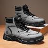 Tooling Shoes Men's New Winter Construction Site Work Shoes Non-slip and Wear-resistant High-top Martin Boots Casual Men's Shoes