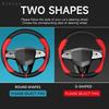 38cm Anti-slip Leather Carbon Fiber Steering Wheel Cover for Citroen C1 C2 C3 C4 C5 C6 C4L Berlingo Picasso Aircross Sega Elysee