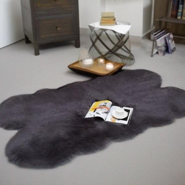 WTEMPO Living Room Plush Shaggy Carpet Super Soft Faux Fur Bedroom Carpets Room Home