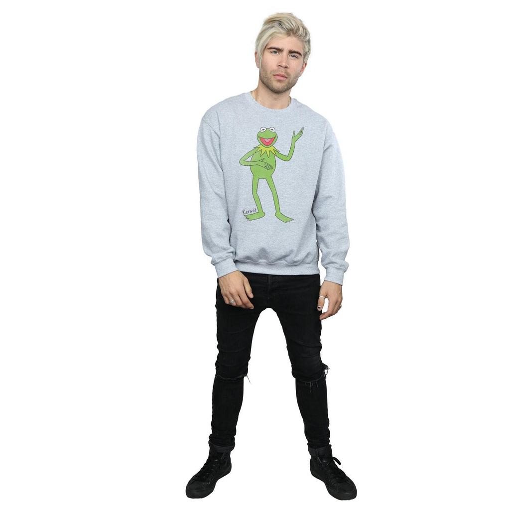 The Muppets Mens Classic Kermit Heather Sweatshirt