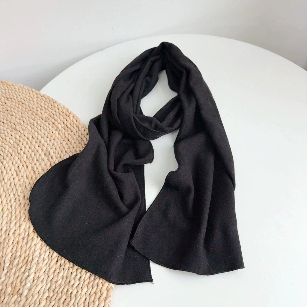Faux Cashmere Scarf For Women Fashion Warm Autumn And Winter Neck Warmer Versatile Solid Color Long Scraves