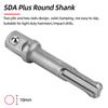 1/4"3/8"1/2" SDS Plus Socket Driver Drill Quick Change Hex Extension Adaptors Connector Hammer Drilling Bit Nut Impact Head Tool