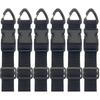 Black Adjustable Extension Cord Organizer for Cables Wires Rope Hoses Heavy Duty Storage Straps for Home Garage Or Workshop
