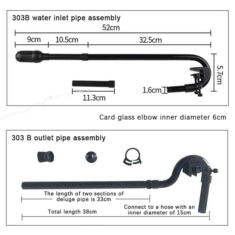 New Aquarium Fish Tank Filter Rain Spray Bar Unit Outflow Pipe Inlet Outlet Tube Kit Fish Tank External Canister Filter Accessor