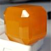 Cube Cut Natural Welo Opal Orange 121-123 Ct Fabulous Certified Loose Gemstone