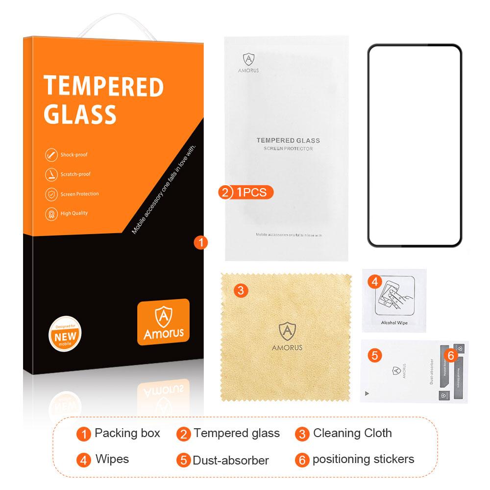 AMORUS Für Google Pixel 9/Pixel 9 Pro Gehärtetes Glas Vollbild-Schutzfolie Siebdruckkante