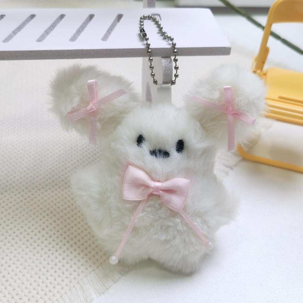 Flying Rabbit Plush Pendant: Cute Bow & Sunglasses Keychain - Perfect Small Gift or Souvenir