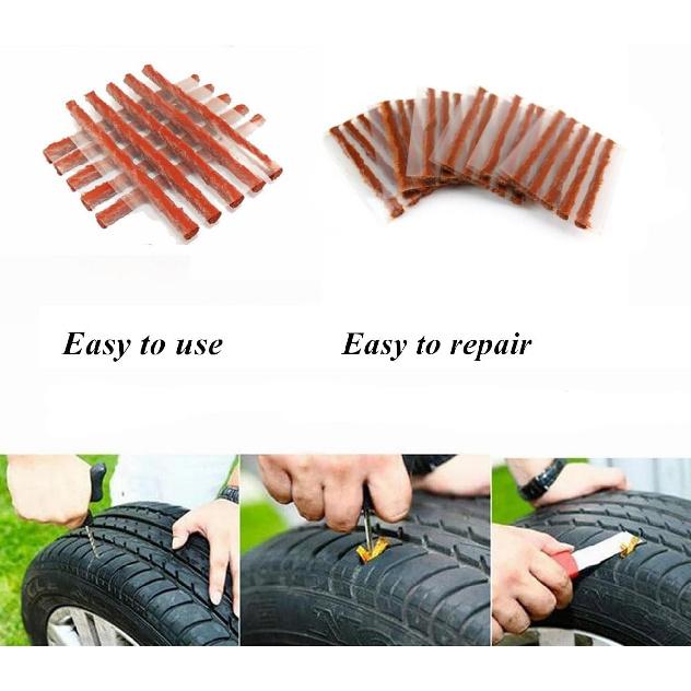 Tire Plugs 150Pcs,Rubber Tire Repair Plugs Automotive Tire Puncture Repair Tool 4" X 1/4" For Tubeless Tires