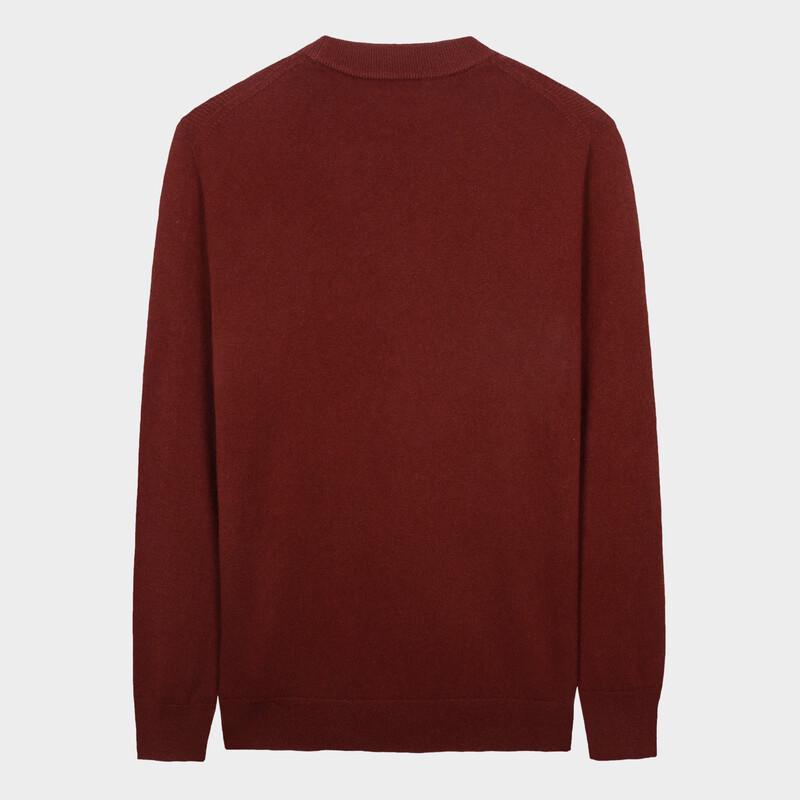 Caizi Men's Pullover Merino Wool Sweater