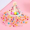 Korean Style Colorful Polka Dot Lace Bib & Collar for Cats and Dogs - Birthday Headdress Accessory