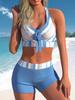 Women's Seaside Swimsuit Summer Single Item Swimsuit Sexy Swimsuit Two Piece Bikini Set Swimsuit Women's S-5XL