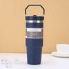 Hot Sale 30oz Portable Car Cup Stainless Steel Thermos Cup with Straw Travel Sports Water Bottlelarge Capacity Handheld