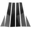 6Pcs Set Pillar Posts Door Trim Black Cover Kit for Toyota Sienna 2004-2010