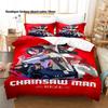 3Pcs Chainsaw Man Denji Anime Bedding Set 3D Print Shonen Manga Duvet Cover Pillowcases for Teens Fans Room Decor Gift Bed linen