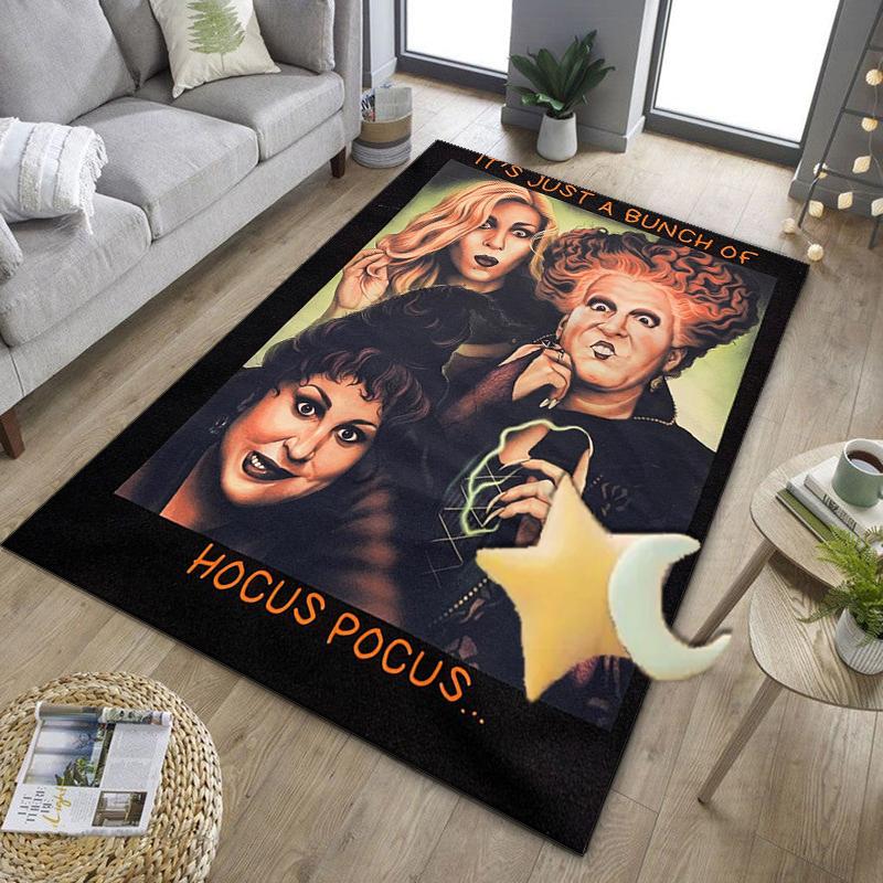 Hocus witch Halloween Magic Office Rug Chair Mat, Game Carpet, Suitable for Front Door, Bedroom, Living Room, Desk, Holiday Gift