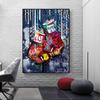 Boxing Gloves Canvas Painting  Pop Graffiti Art Poster Print Abstract Wall Art Hanging Picture for Modern Living Room Home Decor