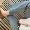 #Neue Umstandshose Schlaghose Herbstkleidung Hohe Elastizität Leicht Gezogen Einfache Jeans Bauchstützhose