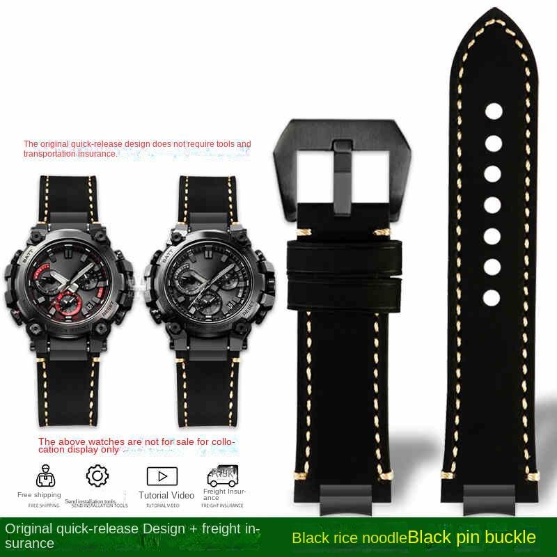 Schnellwechsel MTG B3000 Retro Leder Uhrenarmband Für Casio MTG-B3000B/BD Edelstahl Adapter Herren Rindsleder Uhrenarmband