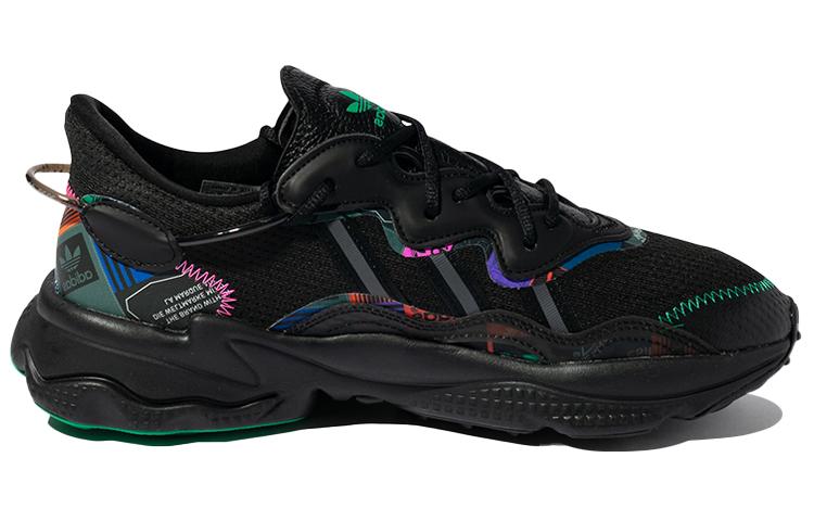 adidas Originals Ozweego Casual Shoes 'Black Green Multi Color' GX2715