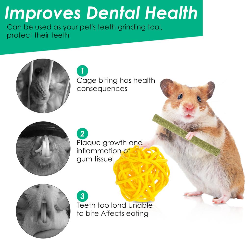 28Pcs Hamster Chew Set Wood Pet Rabbit Guinea Pig Dragon Cat Fun Toy Interaction Rabbit Tooth Grinding Set Small Pet Supplies