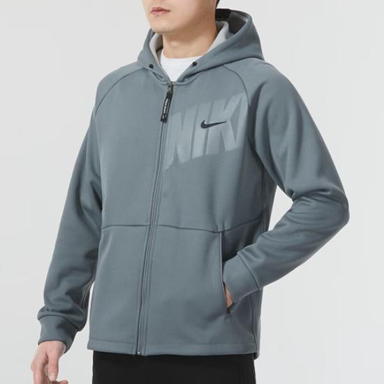 Nike Solid Color Casual Raglan Sleeve Hooded Long Sleeve Jacket FN3057-084