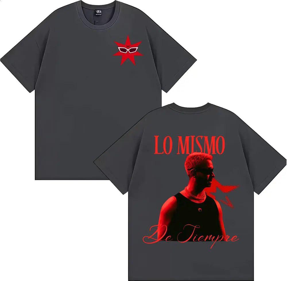 Fashion Retro Short Sleeve Mora Lo Mismo De Siempre 2025 Album Merch T Shirts Men Women T-shirt Cotton Comfort Oversized T Shirt