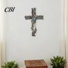 Farbverlauf Metallkunst Kreuz Wandkunst, Lebensbaum Hängende Kreuze Dekoration Dekoration, für Garten Wohnzimmer Schlafzimmer