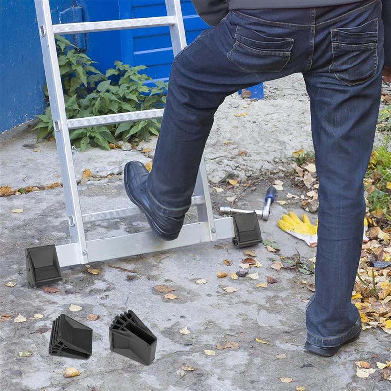 Gute Leiterfüße Packung mit 4 Gummi-Leiterfüßen Rutschfeste Leiterfußabdeckung Trittleiter Ersatzteile Für Leitern Teleskop