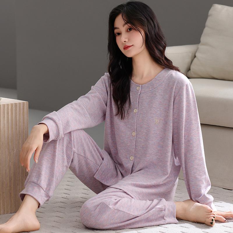 German Velvet Pajamas Women'S Autumn And Winter Thickened Warm Long-Sleeved Winter Large-Size Casual Thin Velvet Winter Loungewear Set