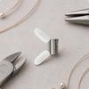 Bead Stopper Clamp with Guard Sleeves Compact Jewelry Making Tool Versatile