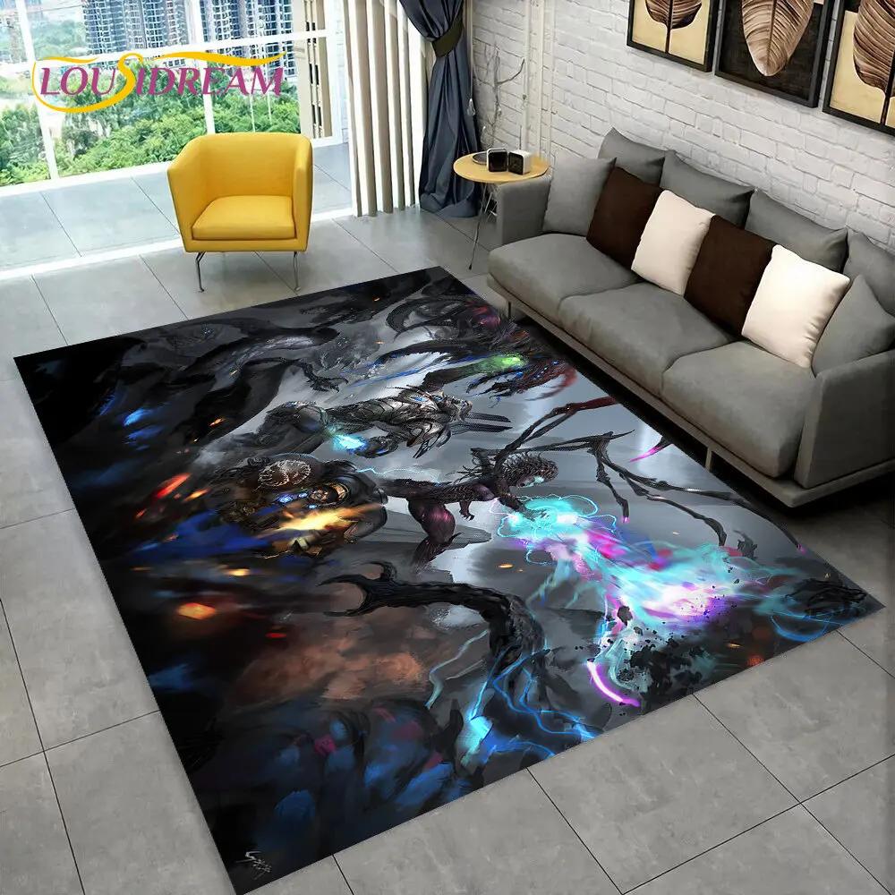3D HD StarCraft Game Gamer PC Area Rug,Carpet Rug for Home Living Room Bedroom Sofa Doormat Decor,kids Play Non-slip Floor Mat