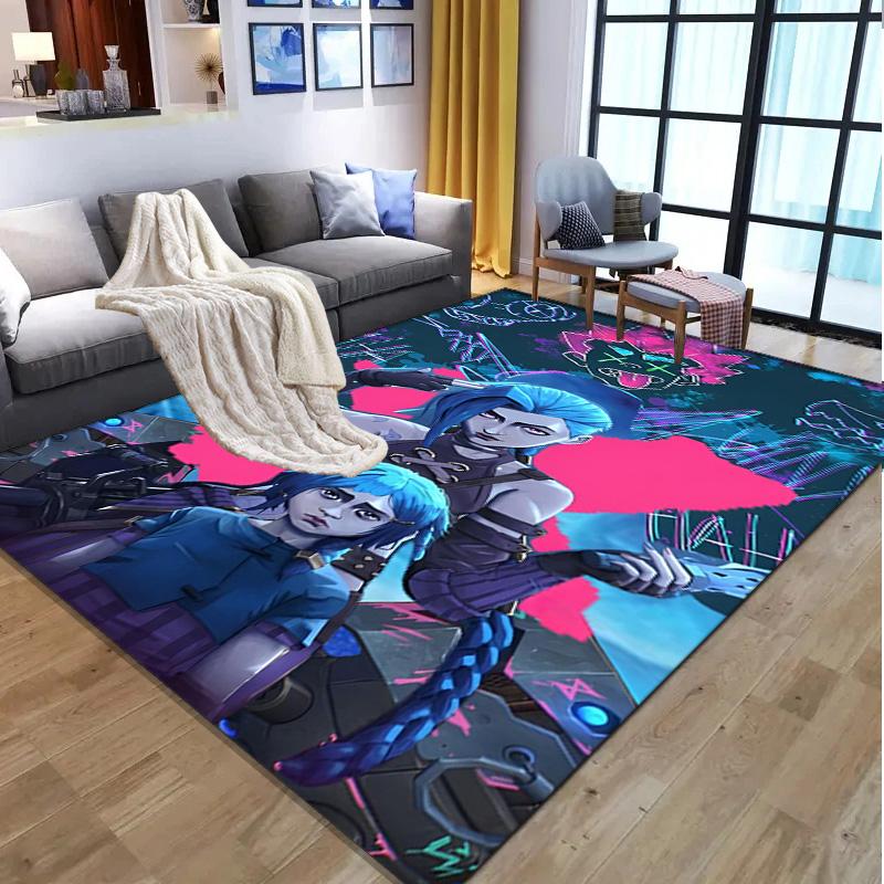 Jinx Pattern Rug, Indoor/Outdoor Mat, for Picnic, Gameroom, Bedroom, Office, Living Room, Home Decor Carpet, Birthday Gift