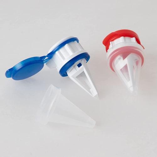 Strix Design Paper Carton Spouts, Made in Japan, 2-Piece Set, 2 Colors, Fits 500ml-1L Milk Cartons, Food Sanitation Law Compliant, Easy-Pour Caps, Lid