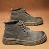 Men Shoes Male Moto Shoes Genuine Leather Men Boots Outdoor Casual Shoes For Men Platform Boots Ankle Boots High Quality