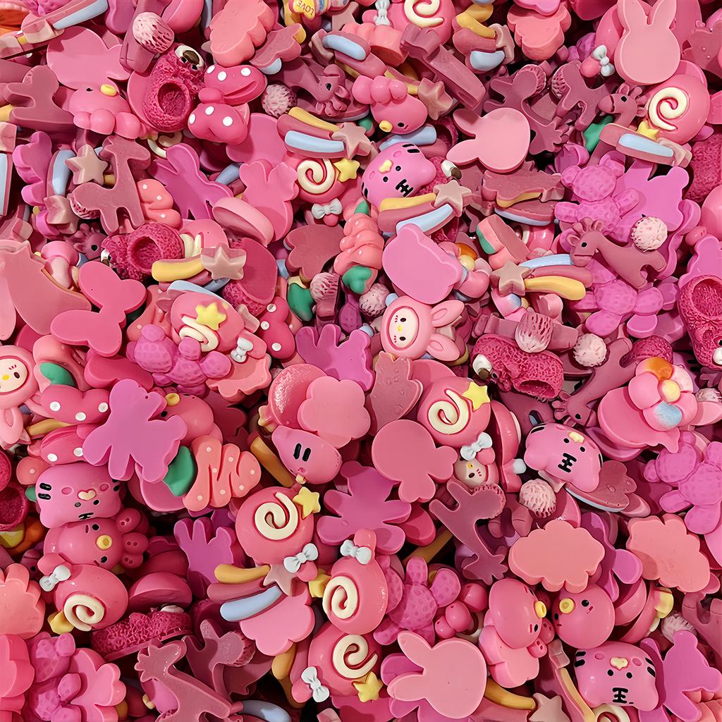 10PCS Cute Resin Candy Charms Blessing Bag Accessories DIY Flatback SLIME Filling Cream Glue Phone Shell Charm Christmas Gift
