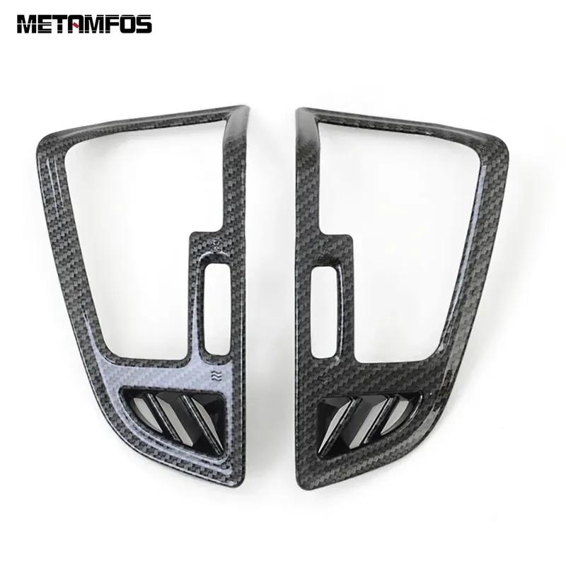 Side Front Air Condition Vent Outlet Cover Trim For Ford Kuga Escape 2016 2017 2018  Carbon Fiber Accessories Car Styling